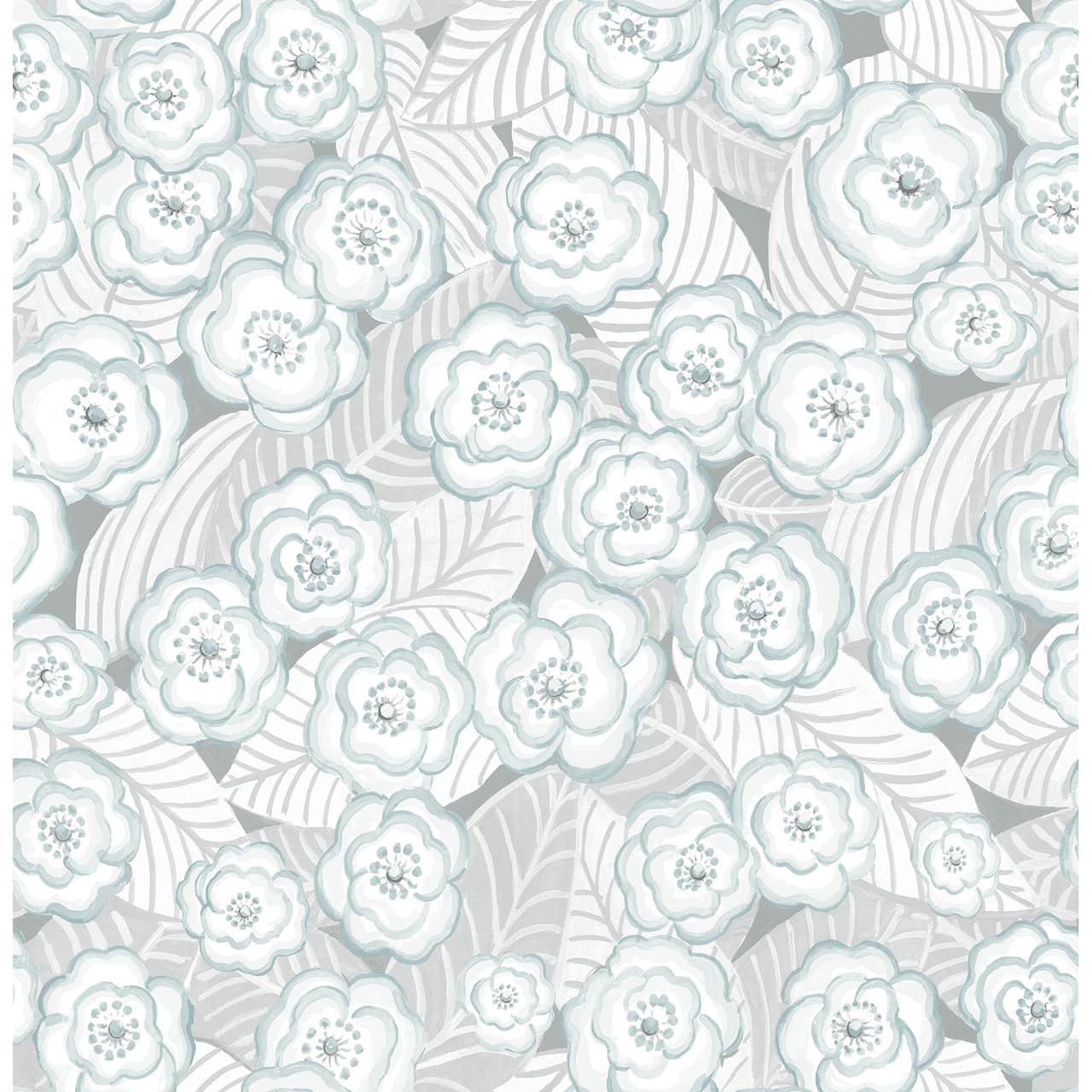 NuWallpaper Oopsie Daisy Gray Peel & Stick Wallpaper